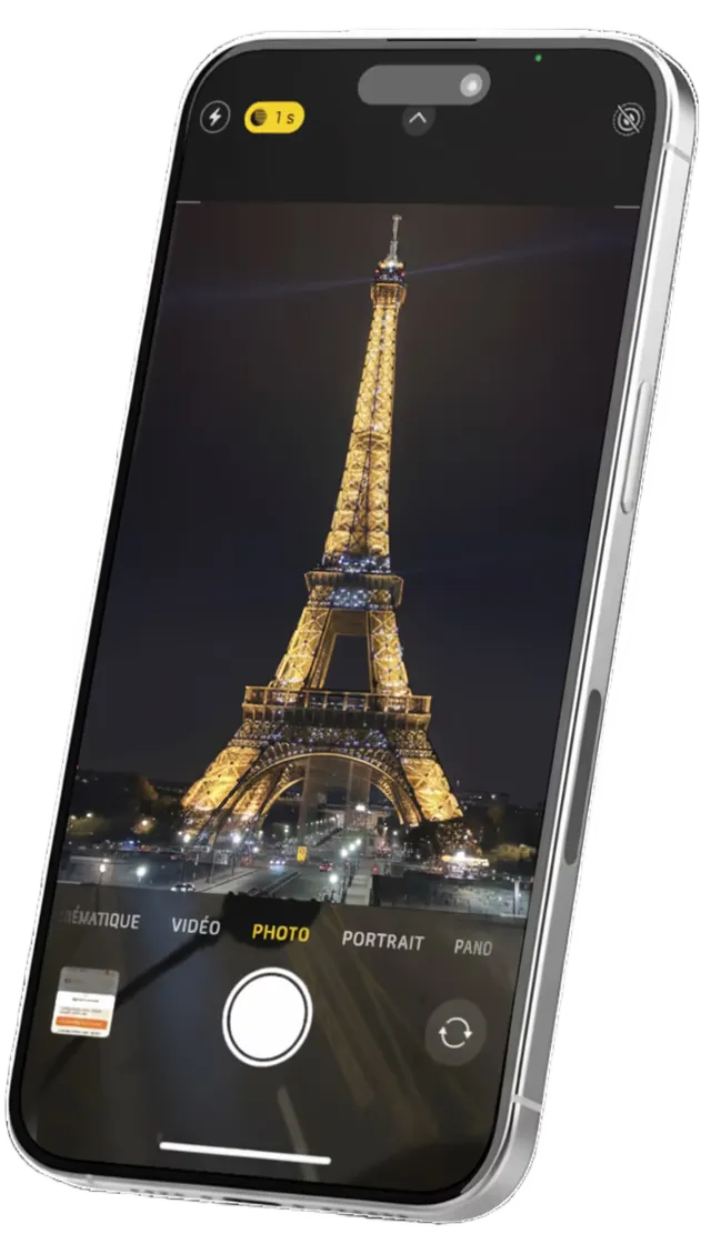 Mach ein Foto des Objekts