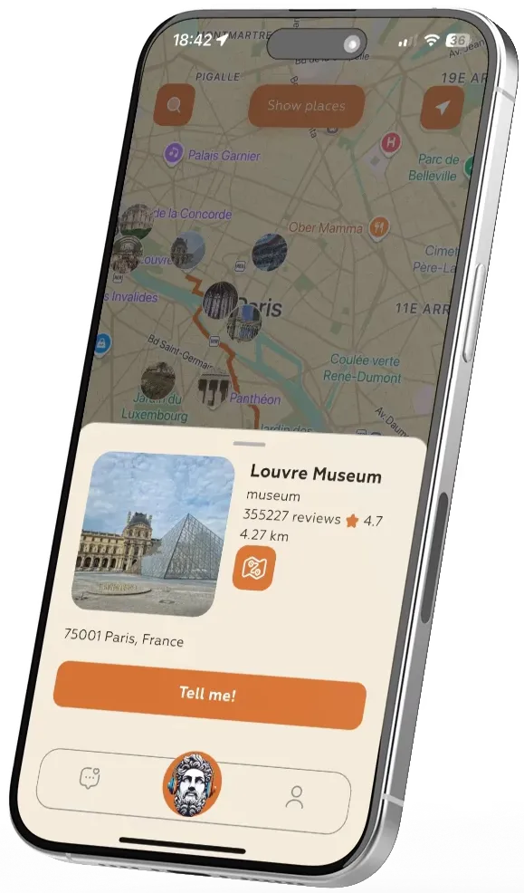 Tippe auf ein Beliebiges Objekt auf der Karte, um Mehr zu Erfahren