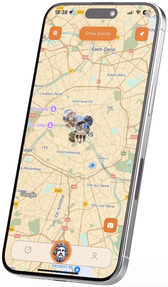 Map-Based Audio Tours Phone Mockup
